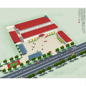 鄭州最優(yōu) 員工宿舍鳥瞰圖設(shè)計