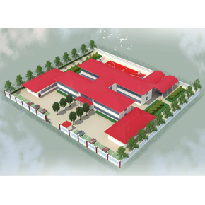 鄭州最優(yōu) 員工宿舍鳥瞰圖設(shè)計