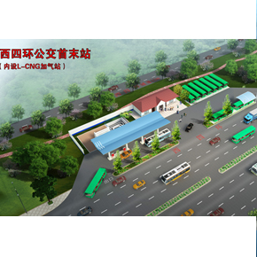 鄭州最優(yōu) 西四環(huán)公交首末站鳥瞰圖設(shè)計