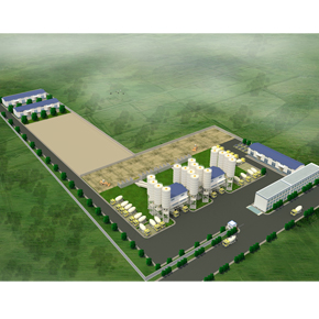 鄭州最優(yōu) 工廠廠區(qū)鳥瞰圖設計