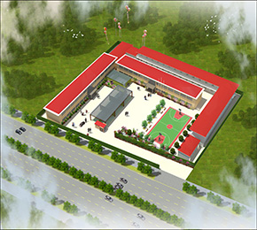 鄭州最優(yōu) 工廠廠區(qū)鳥瞰圖設計