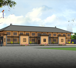 鄭州最優(yōu) .中鐵十一局設(shè)計(jì)荊楚風(fēng)格項(xiàng)目部外觀