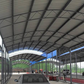 中鐵配套 簡(jiǎn)單鋼筋加工棚子