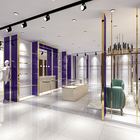 鄭州最優(yōu) 高端服裝店設(shè)計(jì)效果圖
