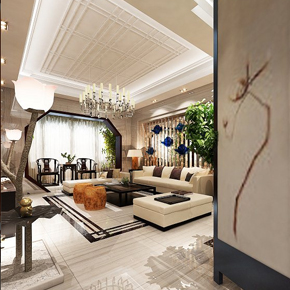 鄭州最優(yōu) 中式家裝設(shè)計(jì)效果圖與布局