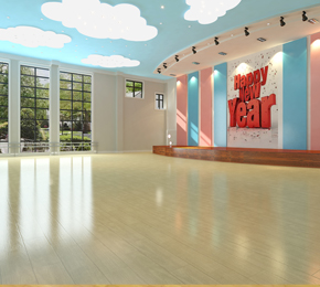 鄭州最優(yōu) 幼兒園舞蹈室設(shè)計(jì)效果圖