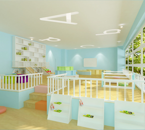 鄭州最優(yōu) 幼兒園閱讀室設(shè)計(jì)效果圖