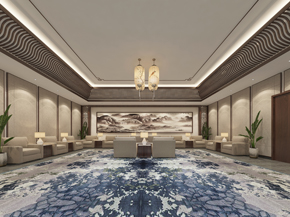 中鐵配套 中建七局會議室設(shè)計效果圖