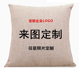 抱枕diy定制來圖定做雙面logo
